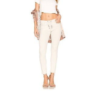 BLANK NYC Lace Up Front Skinny Classique Jean